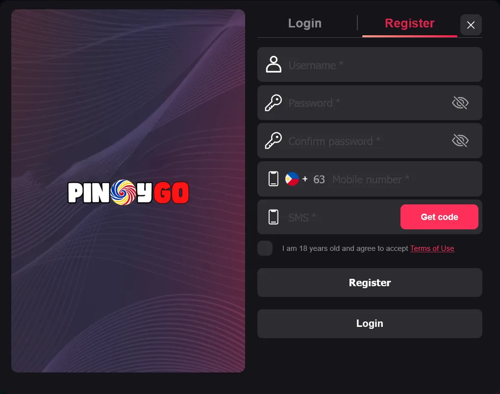 register pinoygo